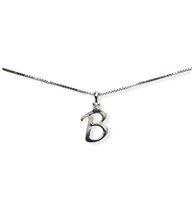 Collana Promesse Donna in Oro bianco Diamante 0.007 Ct LETTERAR - LETTERAR